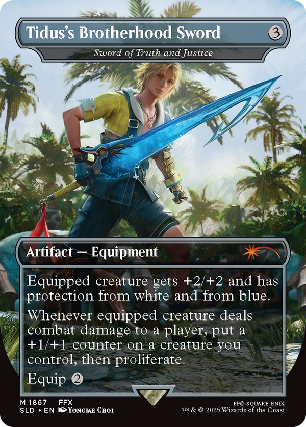 Tidus's Brotherhood Sword - Sword of Truth and Justice [Secret Lair Drop Series]