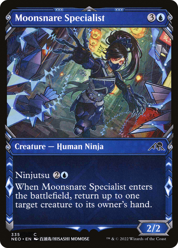 Moonsnare Specialist (Showcase Ninja) [Kamigawa: Neon Dynasty]