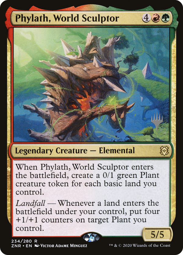 Phylath, World Sculptor (Promo Pack) [Zendikar Rising Promos]