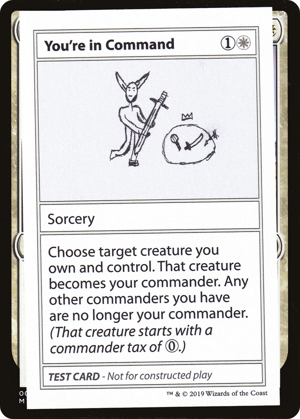 You're in Command (2021 Edition) [Mystery Booster Playtest Cards]