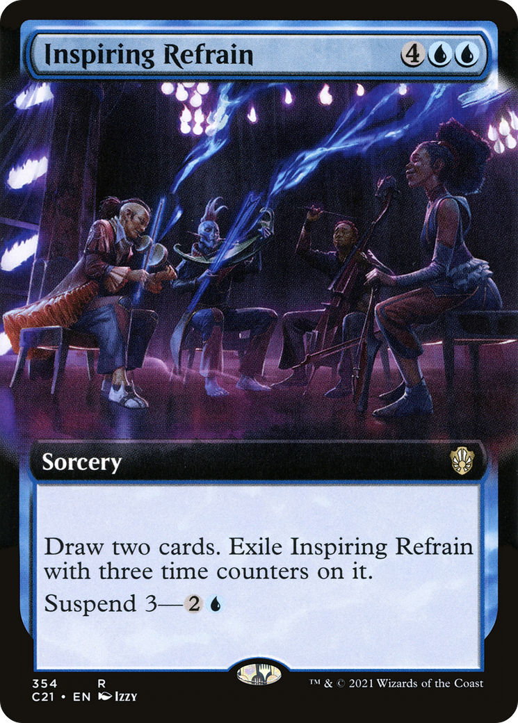 Inspiring Refrain (Extended Art) [Commander 2021]