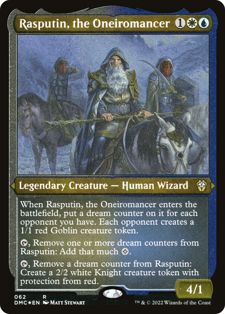 Rasputin, the Oneiromancer (Foil Etched) [Dominaria United Commander]