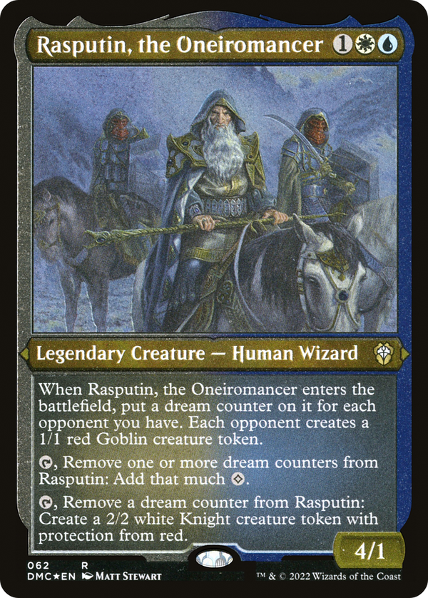 Rasputin, the Oneiromancer (Foil Etched) [Dominaria United Commander]