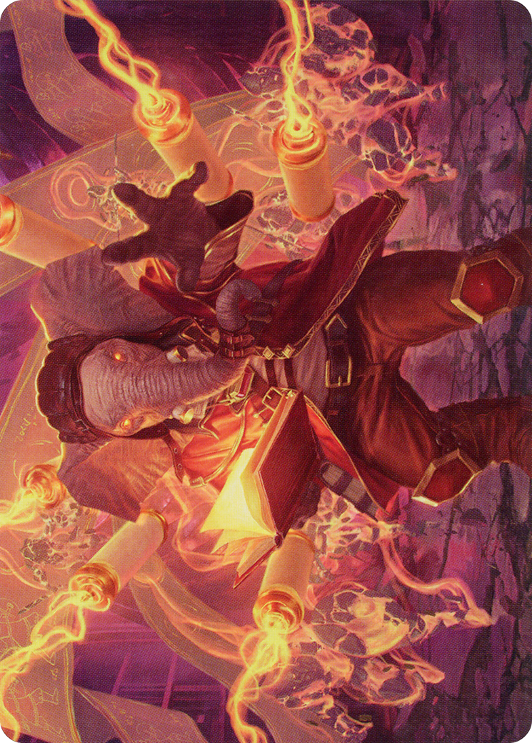 Quintorius, Loremaster // Quintorius, Loremaster (AMOM-052) - March of the Machine Art Series (Borderless) Foil