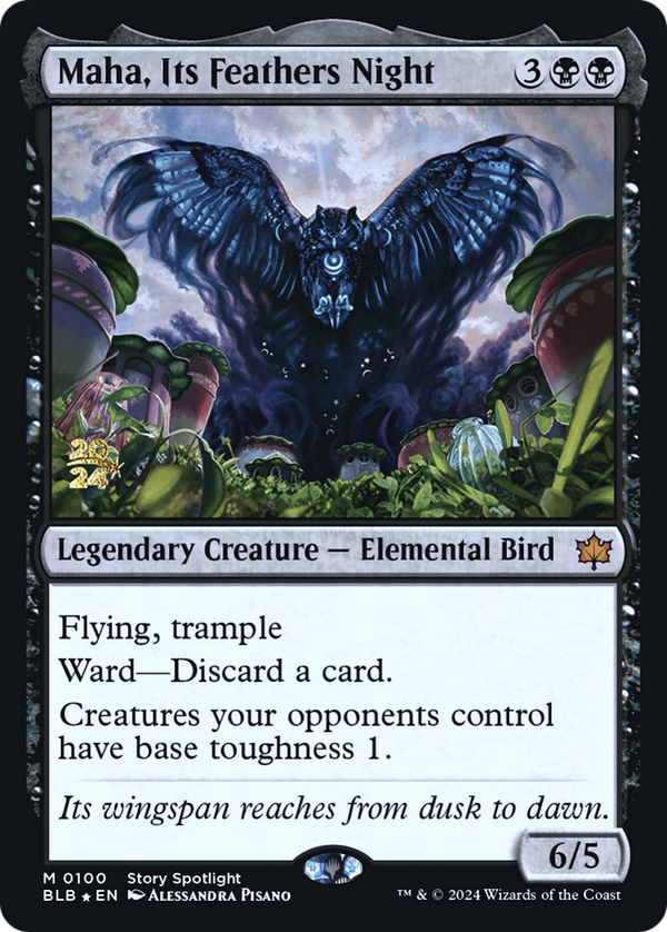 Maha, Its Feathers Night [Bloomburrow Prerelease Promos]