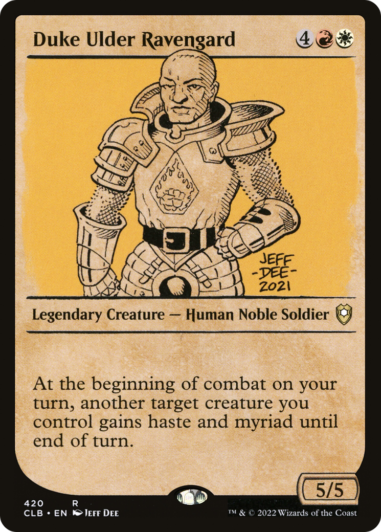 Duke Ulder Ravengard (Showcase) [Commander Legends: Battle for Baldur's Gate]