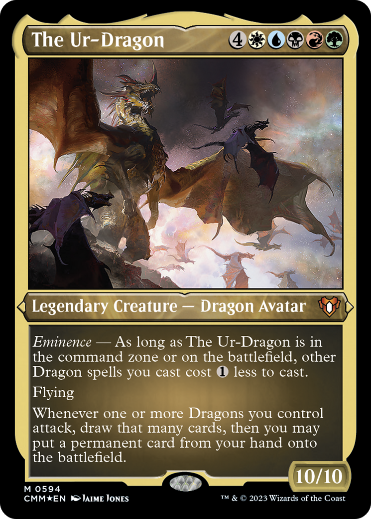 The Ur-Dragon (Foil Etched) [Commander Masters]