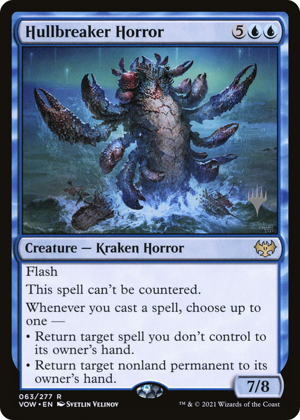 Hullbreaker Horror (PVOW-63P) - Innistrad: Crimson Vow Promos Foil