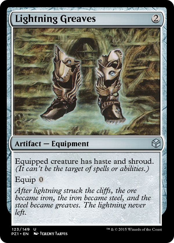 Lightning Greaves (PZ1-123) - Legendary Cube Prize Pack