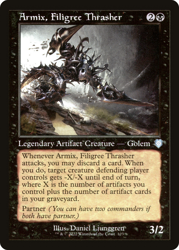 Armix, Filigree Thrasher (Retro) [The Brothers' War Commander]