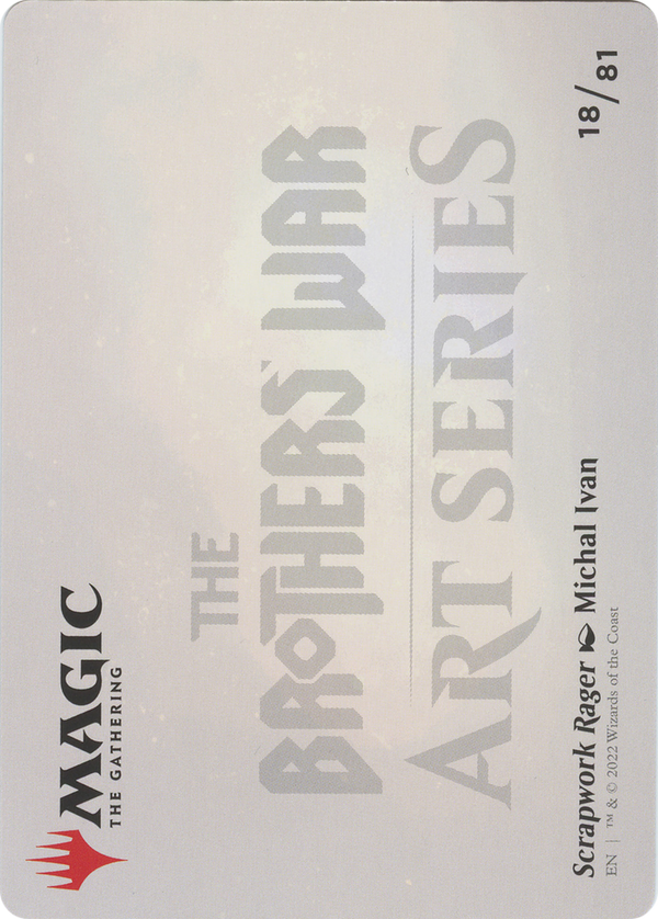 Scrapwork Rager // Scrapwork Rager (ABRO-018) - The Brothers' War Art Series (Borderless)