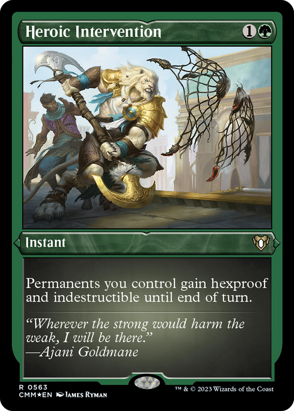 Heroic Intervention (Foil Etched) [Commander Masters]