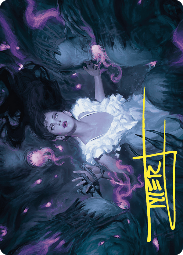 Neva, Stalked by Nightmares // Neva, Stalked by Nightmares (AWOE-030) - Wilds of Eldraine Art Series (Borderless) Foil