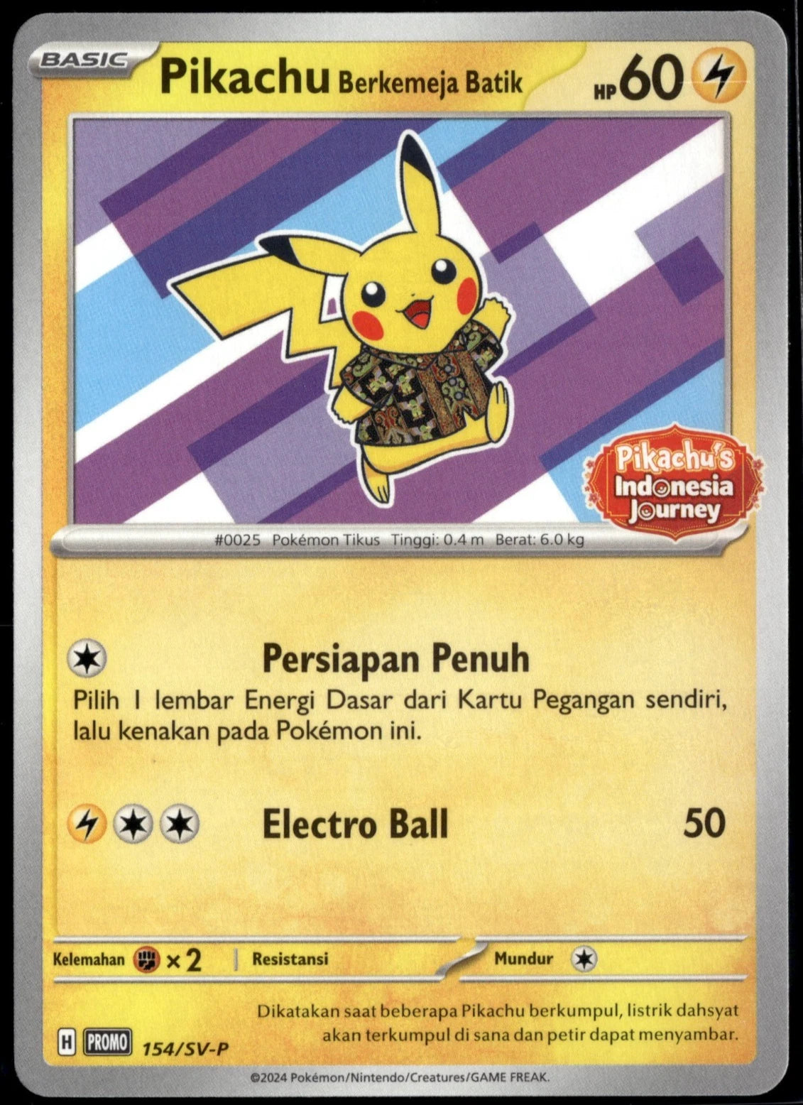 Pikachu Berkemeja Batik (154/SV-P) (Indonesian) [SV-P Promotional Cards]