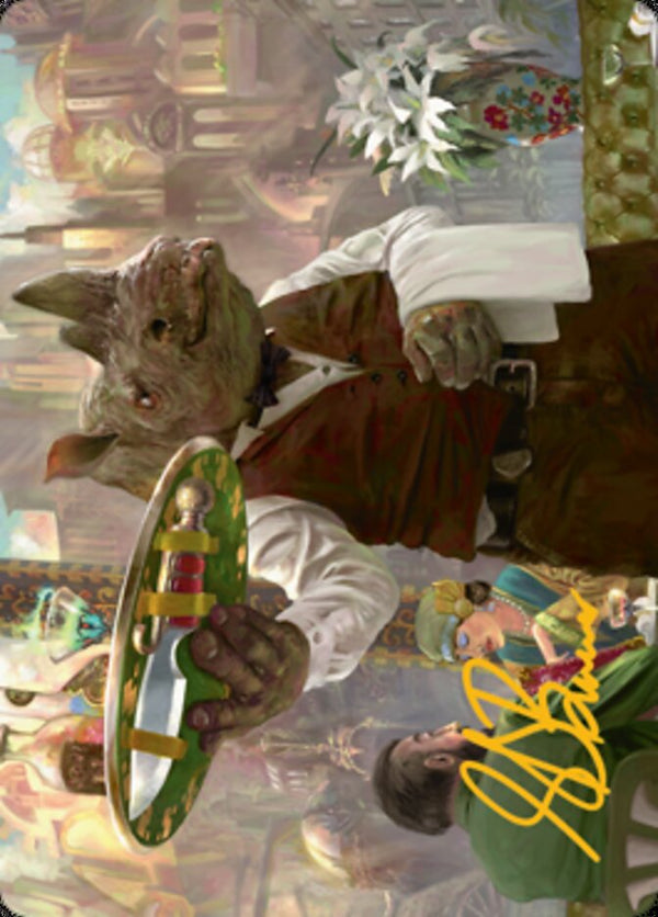 Killer Service Art Card (Gold-Stamped Signature) [Streets of New Capenna Art Series]