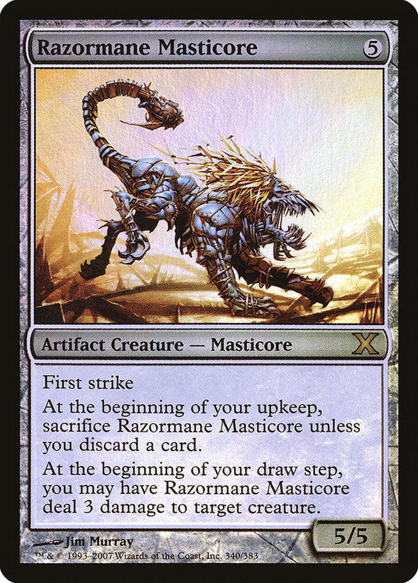 Razormane Masticore (Premium Foil) [Tenth Edition]