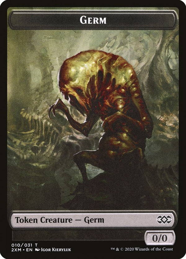 Elf Warrior // Germ Double-Sided Token [Double Masters Tokens]