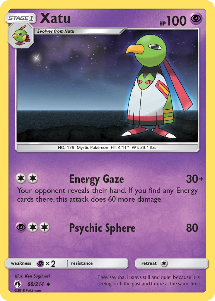 Xatu (88/214) [Sun & Moon: Lost Thunder]